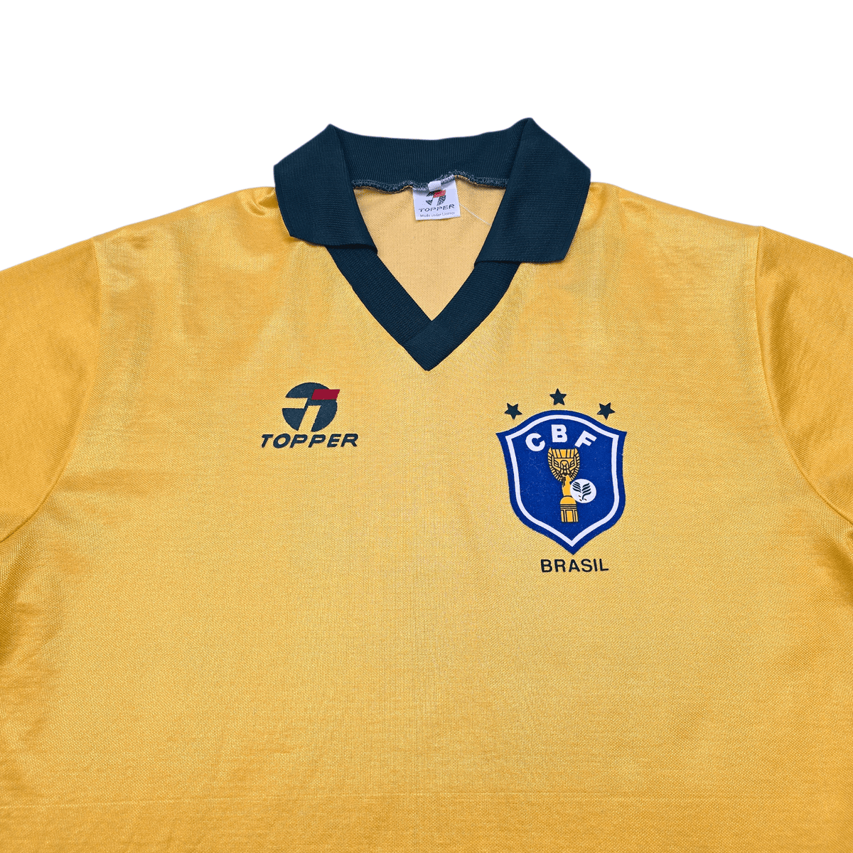 1985/88 Brazil Home Football Shirt (XL) Topper - Football Finery - FF301873