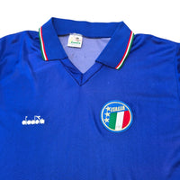 1986/90 Italy Home Football Shirt (M) Diadora - Football Finery - FF305333