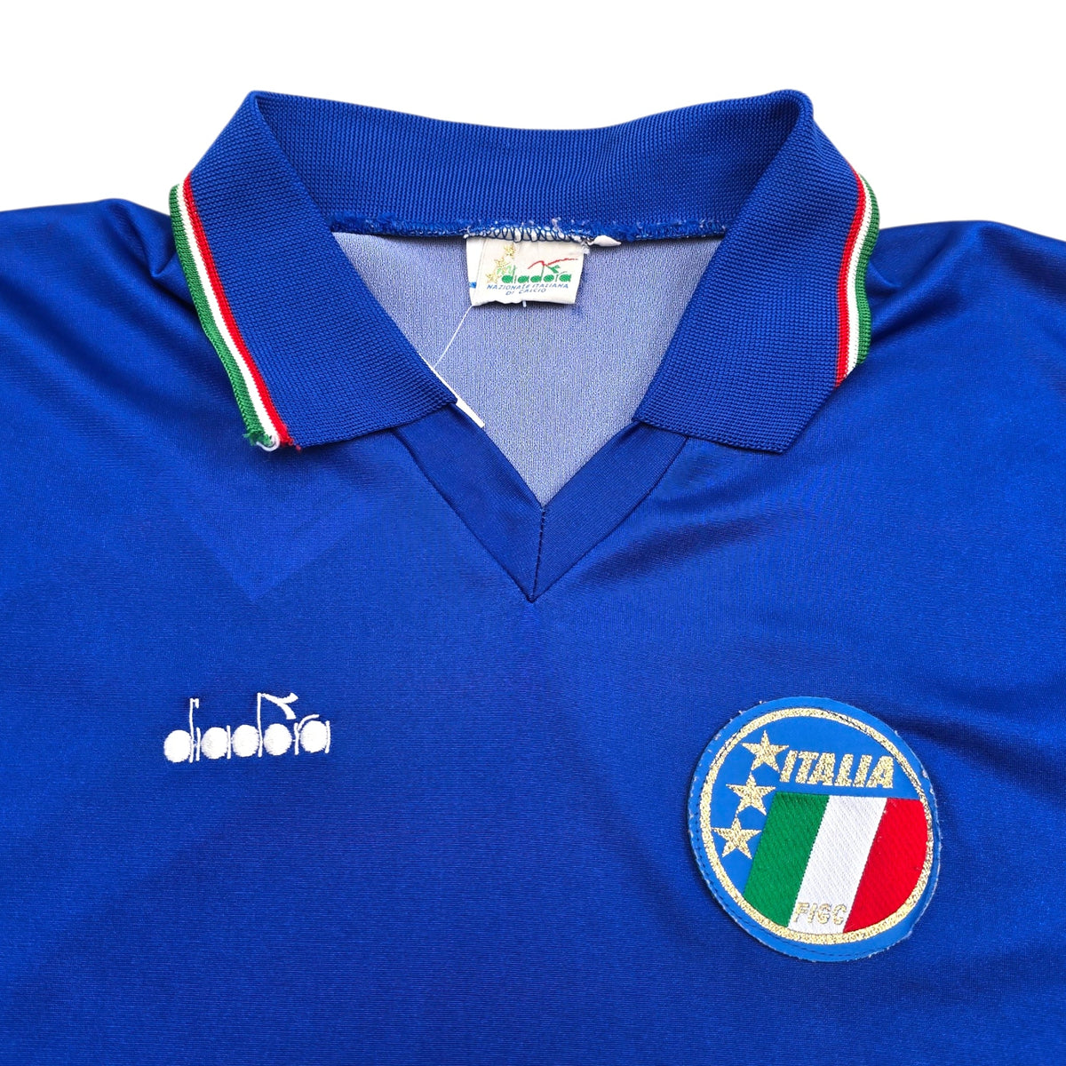 1986/90 Italy Home Football Shirt (S) Diadora - Football Finery - FF305349