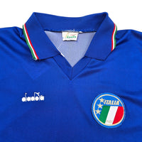 1986/90 Italy Home Football Shirt (S) Diadora - Football Finery - FF305349