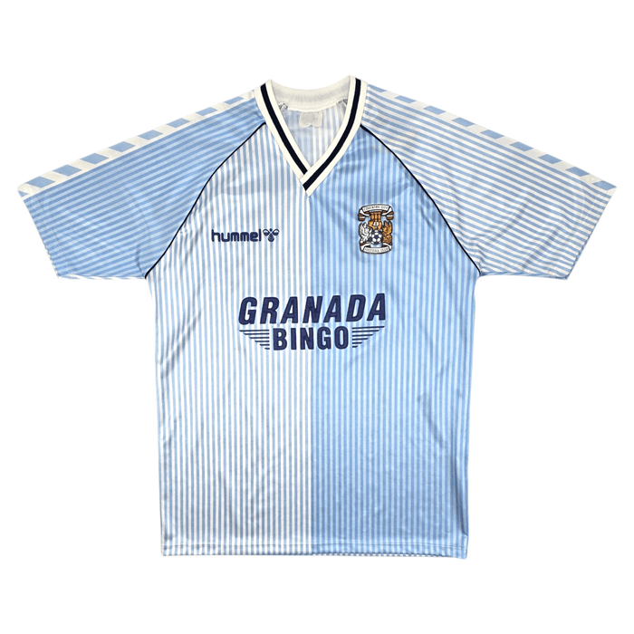 1987/88 Coventry City Home Football Shirt (L) Hummel #19 - Football Finery - FF300101
