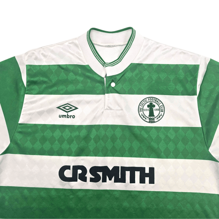 1987/89 Celtic Home Football Shirt (M) Umbro - Football Finery - FF304645