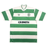 1987/89 Celtic Home Football Shirt (M) Umbro - Football Finery - FF304645