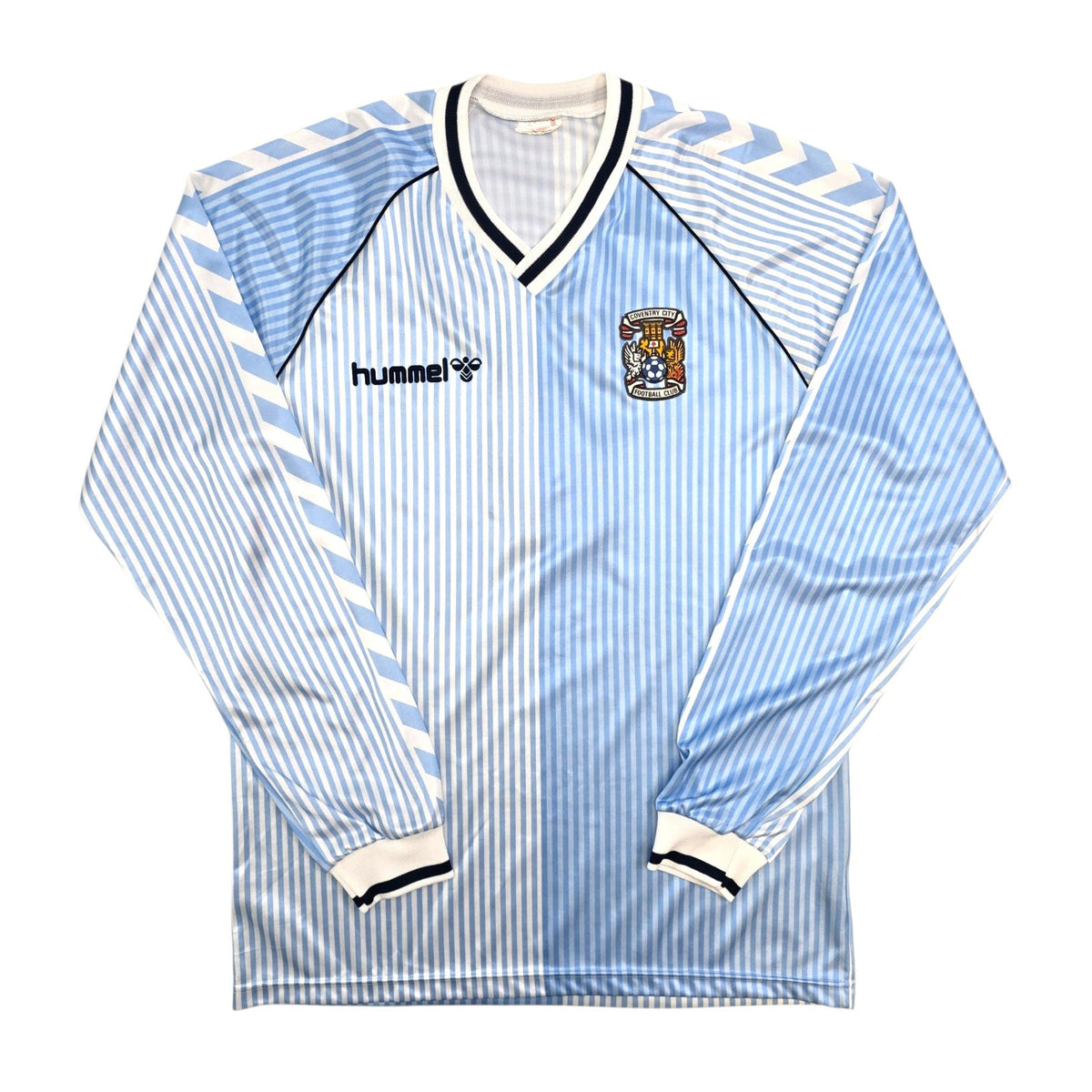 1987/89 Coventry City Home Football Shirt (XL) Hummel #3 - Football Finery - FF307274