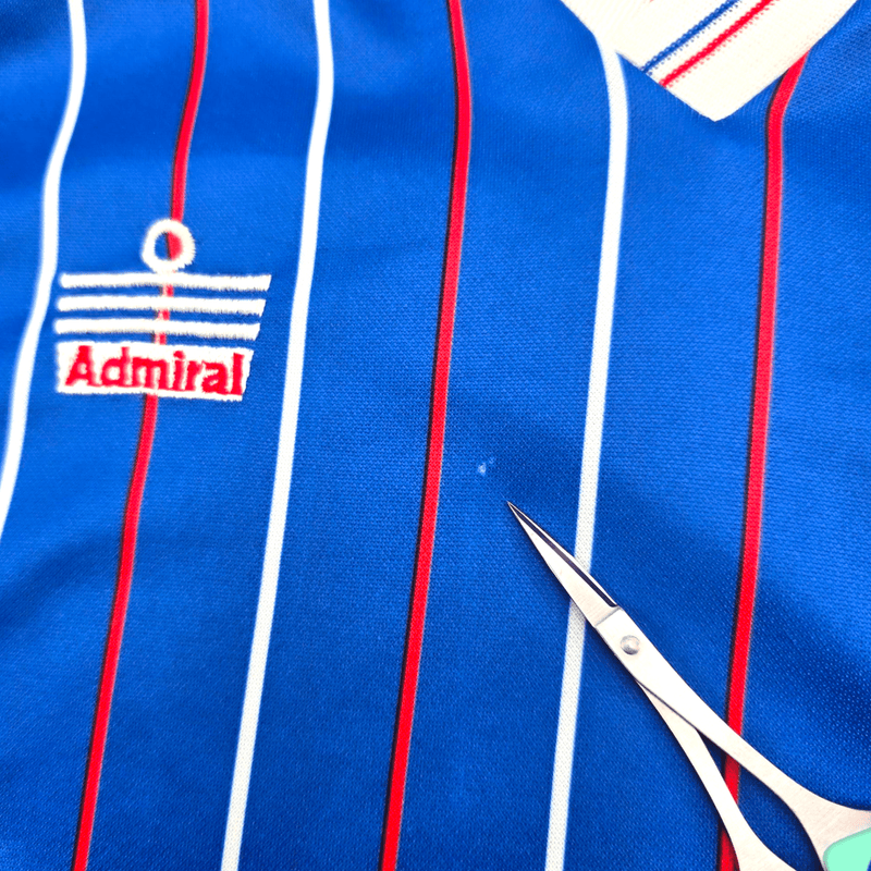 1987/89 Portsmouth Home Football Shirt (M) Admiral - Football Finery - FF301319