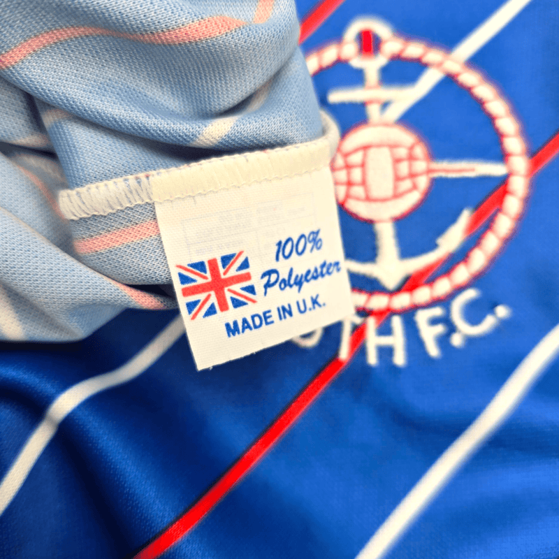 1987/89 Portsmouth Home Football Shirt (M) Admiral - Football Finery - FF301319
