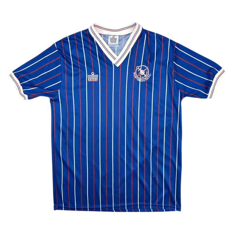 1987/89 Portsmouth Home Football Shirt (M) Admiral - Football Finery - FF301319