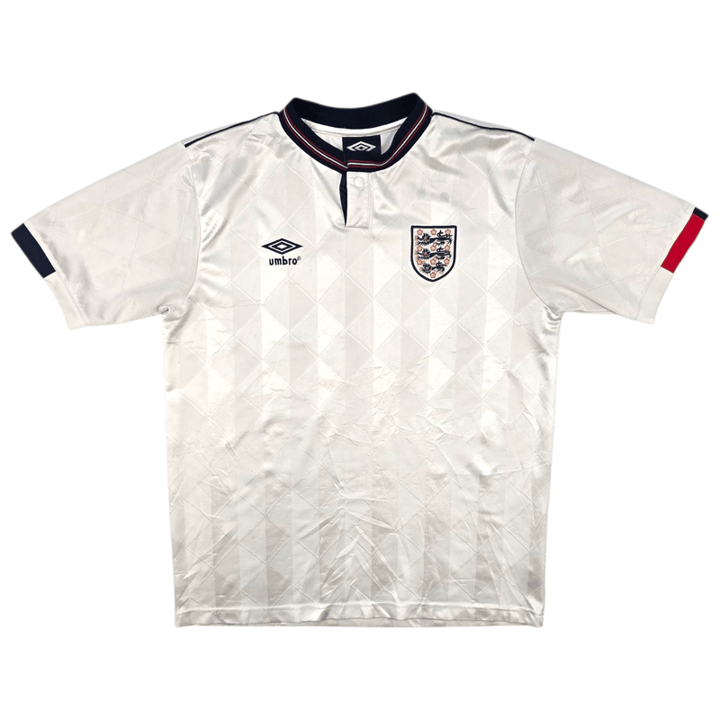 1987/90 England Home Football Shirt (L) Umbro (Re - Issue) - Football Finery - FF300642