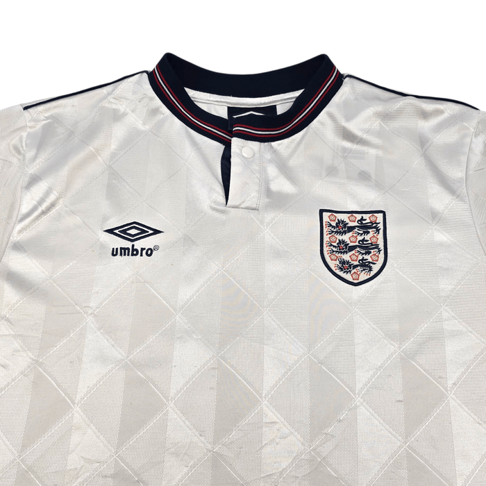 1987/90 England Home Football Shirt (L) Umbro (Re - Issue) - Football Finery - FF300642