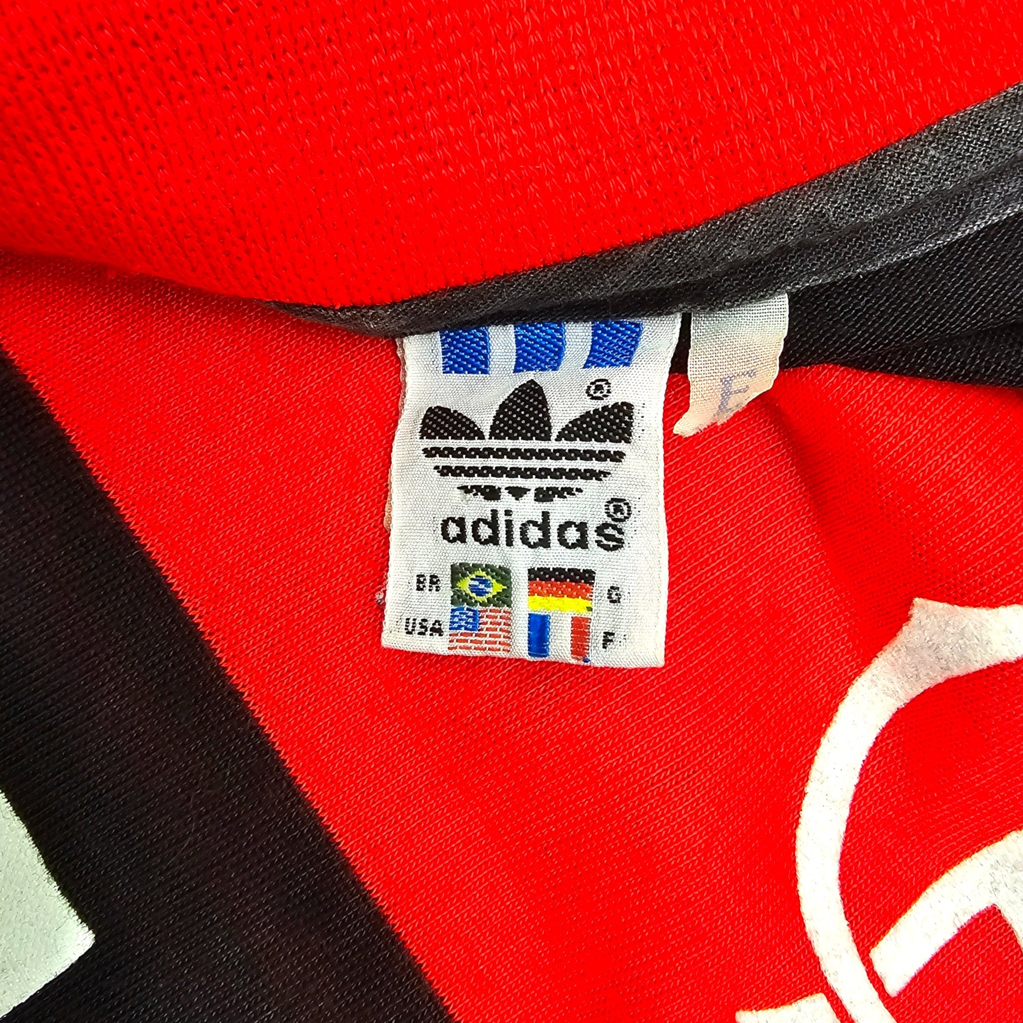 1987 90 Flamengo Home Football Shirt L Adidas 10 Zico – Football