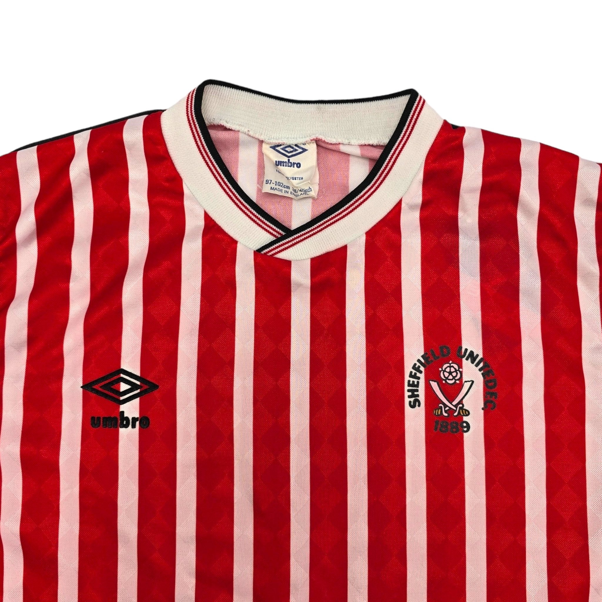 1987 90 Sheffield United Home Football Shirt M Umbro – Football Finery