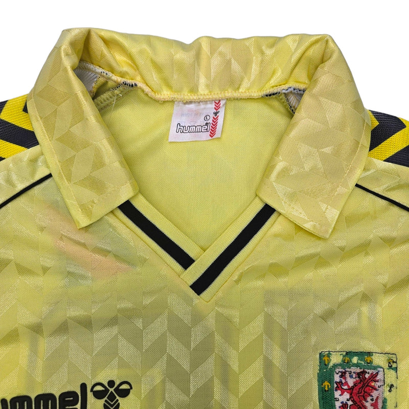 1987/90 Wales Away Football Shirt (L) Hummel #13 (Match Issue) - Football Finery - FF203953