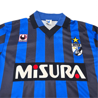 1988/89 Inter Milan Home Football Shirt (M) Uhlsport - Football Finery - FF303317