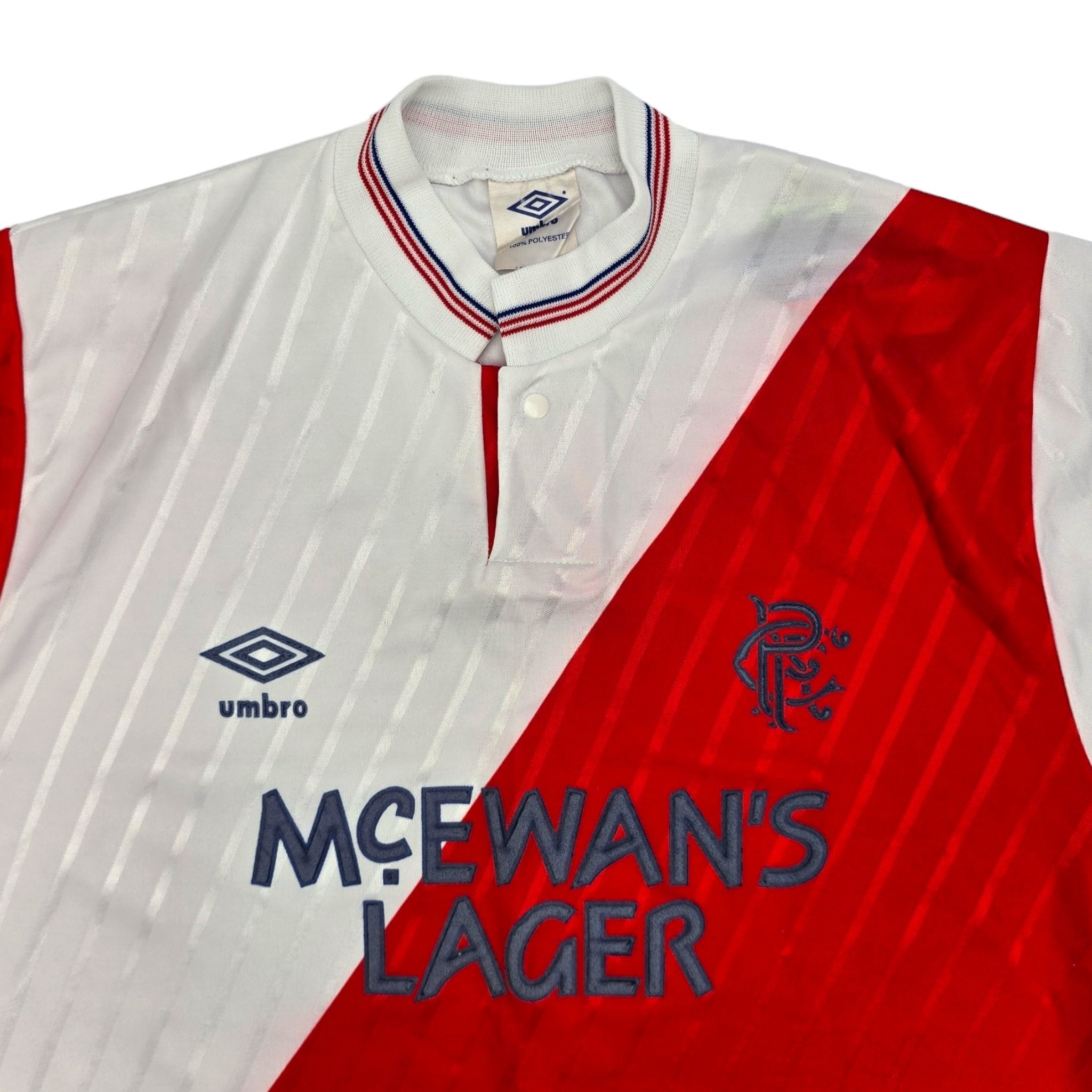 1988 90 Glasgow Rangers Away Football Shirt XL Umbro – Football Finery