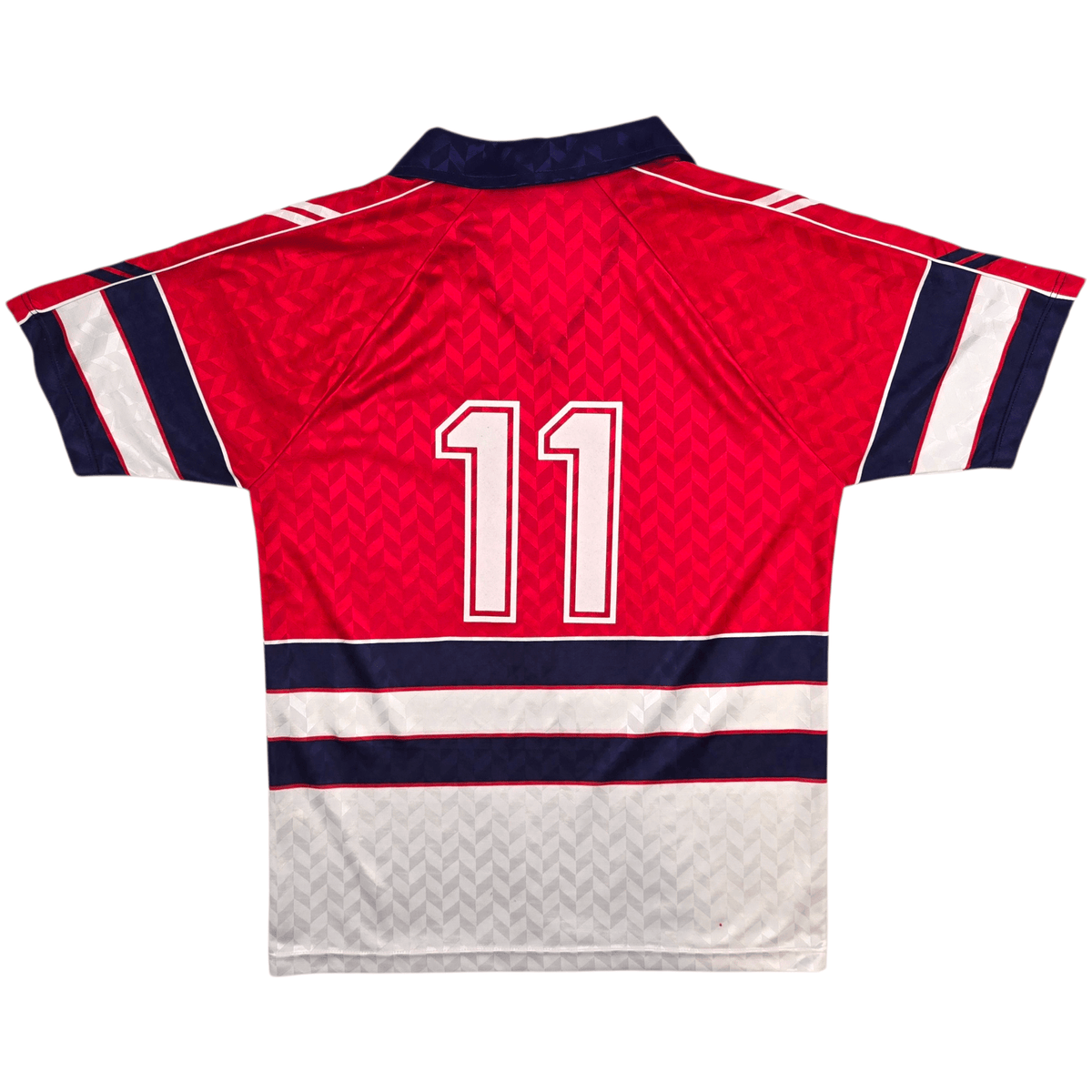 1988/90 Norway Home Football Shirt (XL) Hummel 11 (Player Version) - Football Finery - FF304469