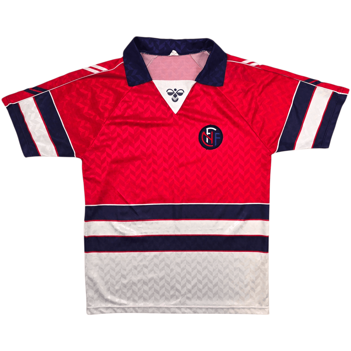 1988/90 Norway Home Football Shirt (XL) Hummel 11 (Player Version) - Football Finery - FF304469