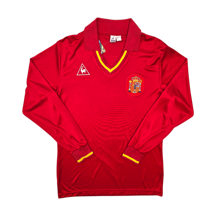 1988/90 Spain Home Football Shirt (L) Le Coq Sportif (Upgraded Template) - Football Finery - FF303925