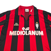 1989/90 AC Milan Home Football Shirt (M) Kappa 11 - Football Finery - FF302911