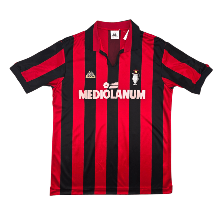 1989/90 AC Milan Home Football Shirt (M) Kappa 11 - Football Finery - FF302911