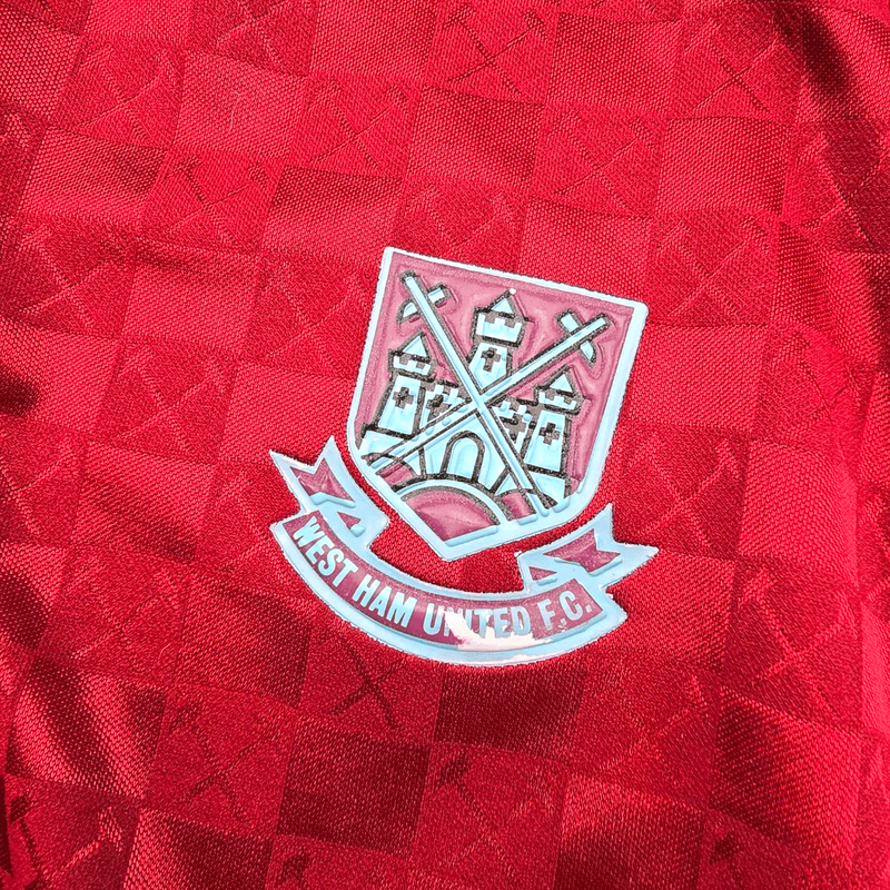 1989/90 West Ham United Home Football Shirt (L) Bukta - Football Finery - FF301302
