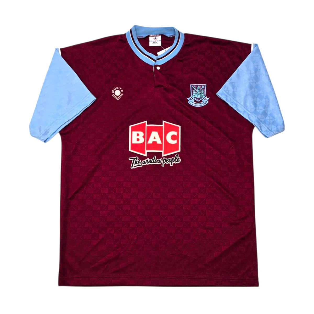 1989/90 West Ham United Home Football Shirt (L) Bukta - Football Finery - FF306532