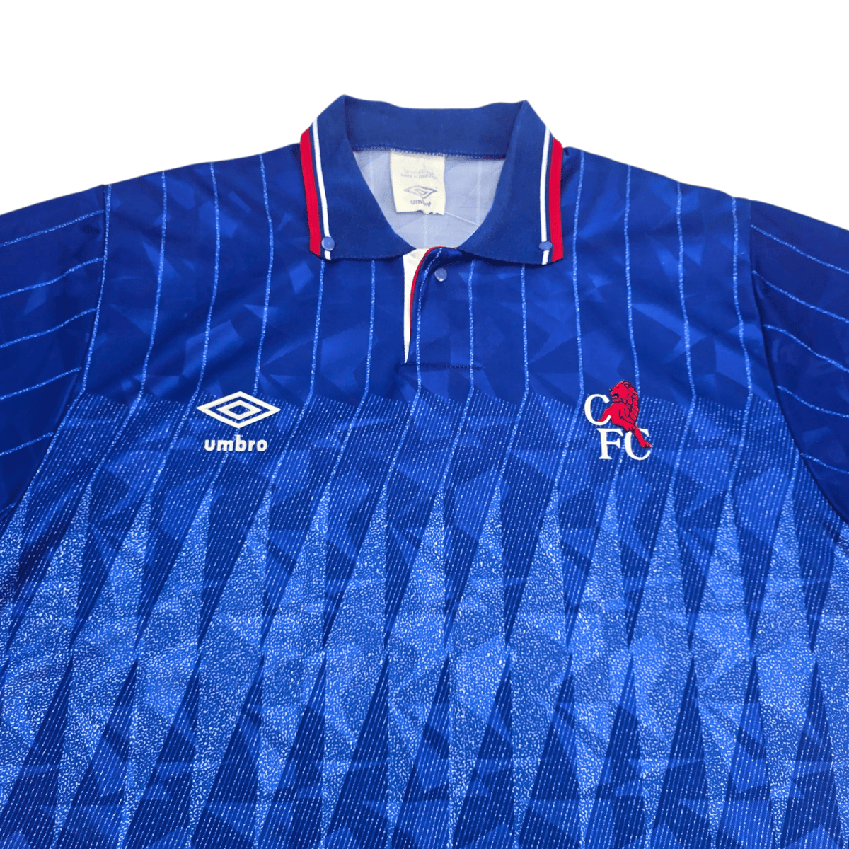 1989/91 Chelsea Home Football Shirt (L) Umbro - Football Finery - FF303087