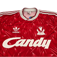 1989/91 Liverpool Home Football Shirt (L) Adidas - Football Finery - FF302965