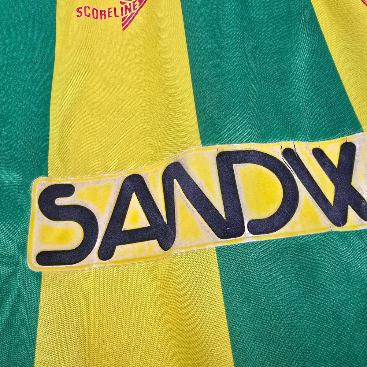1989/91 West Bromwich Albion Away Football Shirt (XL) Scoreline - Football Finery - FF307148