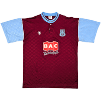1989/91 West Ham United Home Football Shirt (L) Bukta - Football Finery - FF303003