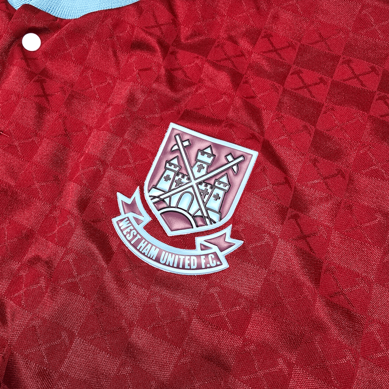 1989/91 West Ham United Home Football Shirt (M) Bukta - Football Finery - FF300588