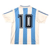 1990/91 Argentina Home Football Shirt (M) Adidas 10 (Upgraded Template) - Football Finery - FF303918