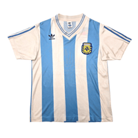 1990/91 Argentina Home Football Shirt (M) Adidas 10 (Upgraded Template) - Football Finery - FF303918