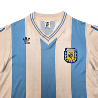 1990/91 Argentina Home Football Shirt (M) Adidas 10 (Upgraded Template) - Football Finery - FF303918