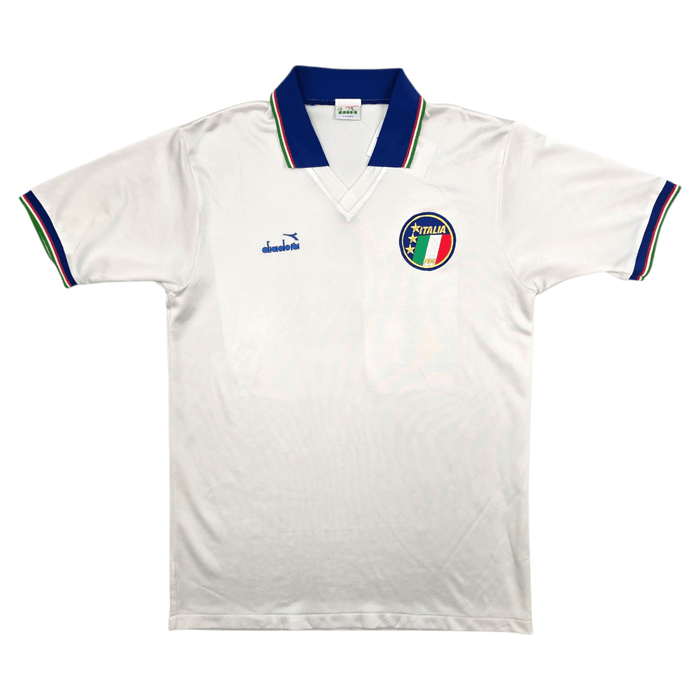1990/91 Italy Away Football Shirt (L) Diadora (Upgraded Template) - Football Finery - FF303914
