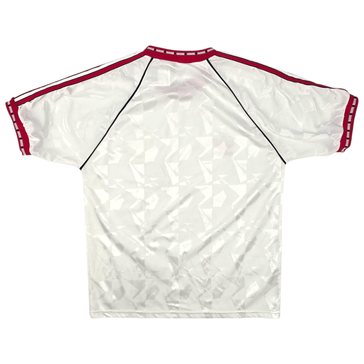 1990/91 Manchester United European Cup Winners Football Shirt (L) Adidas (Signed: Denis Irwin) - Football Finery - FF300413