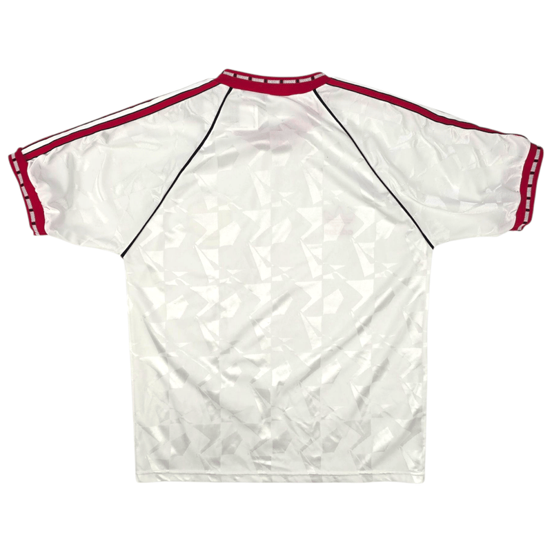 1990/91 Manchester United European Cup Winners Football Shirt (L) Adidas (Signed: Denis Irwin) - Football Finery - FF300413