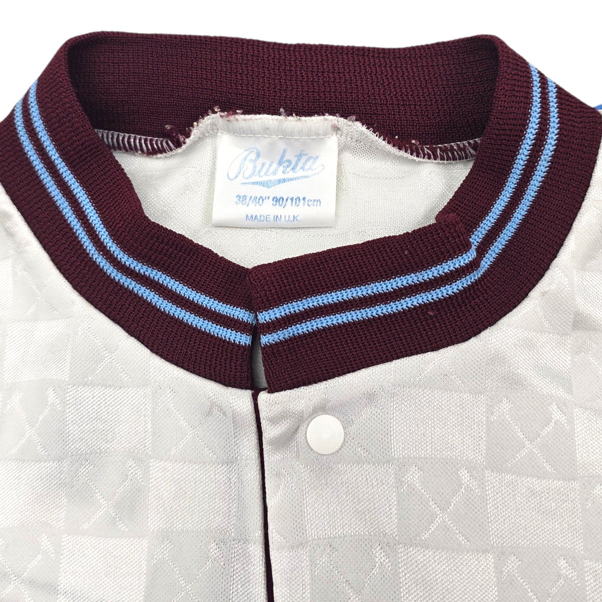 1990/91 West Ham United Away Football Shirt (M) Bukta - Football Finery - FF305606
