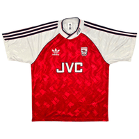 1990/92 Arsenal Home Football Shirt (L) Adidas - Football Finery - FF301800