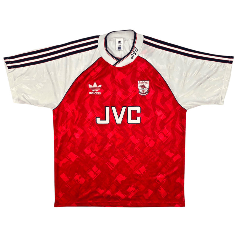 1990/92 Arsenal Home Football Shirt (L) Adidas - Football Finery - FF301800