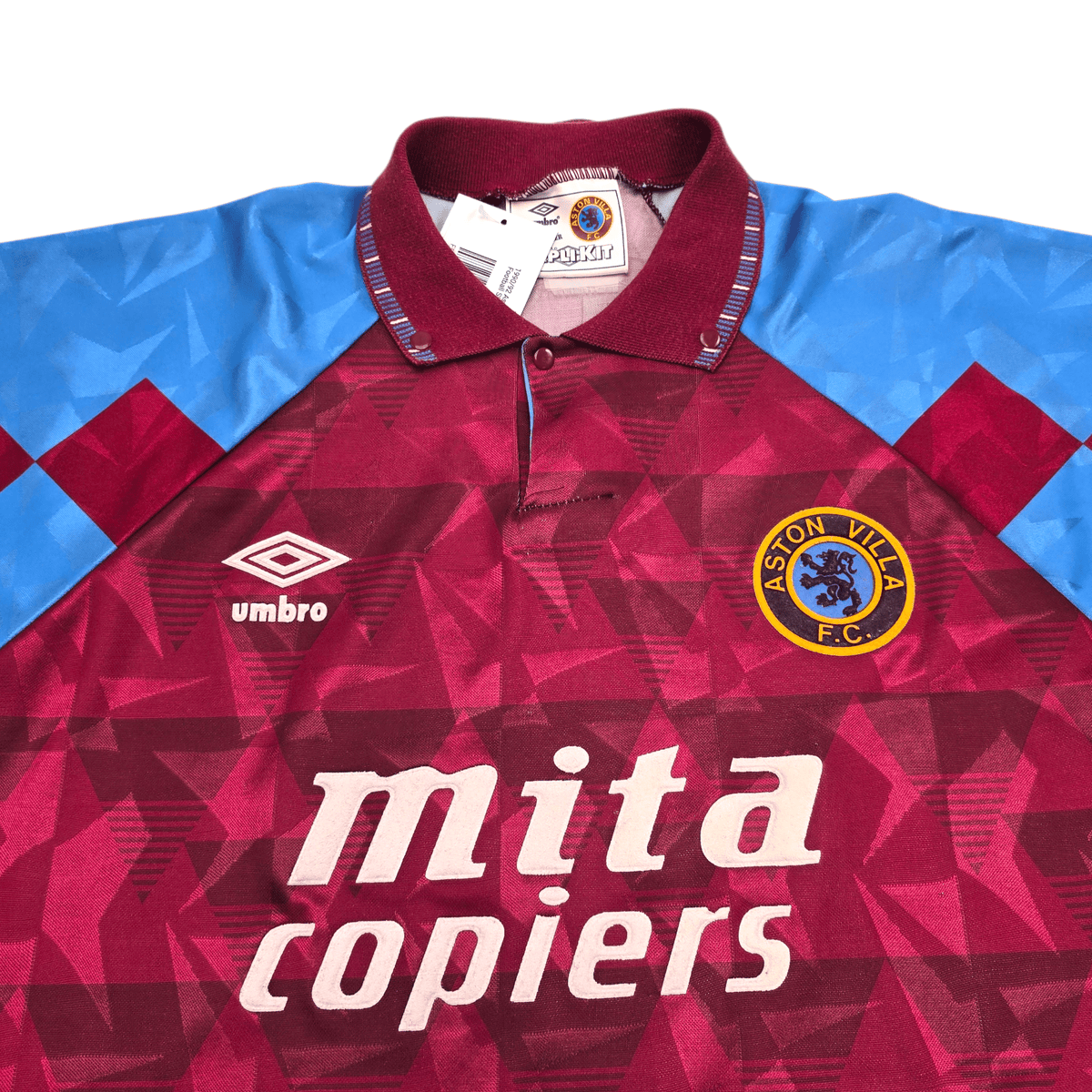 1990/92 Aston Villa Home Football Shirt (XL) Umbro - Football Finery - FF304635