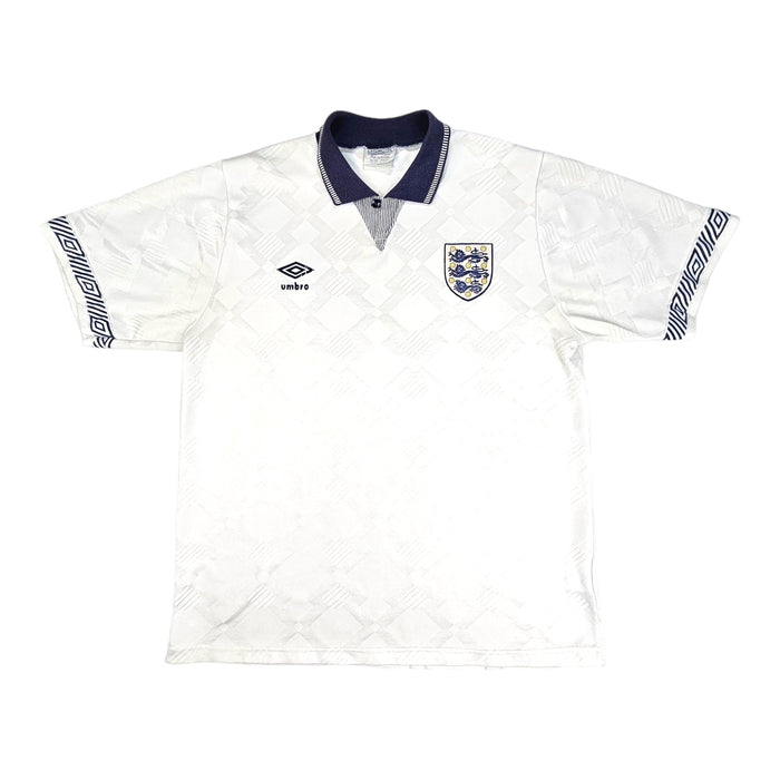 1990/92 England Home Football Shirt (M) Umbro - Football Finery - FF203208