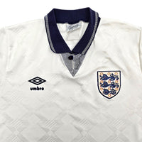 1990/92 England Home Football Shirt (S) Umbro - Football Finery - FF306546