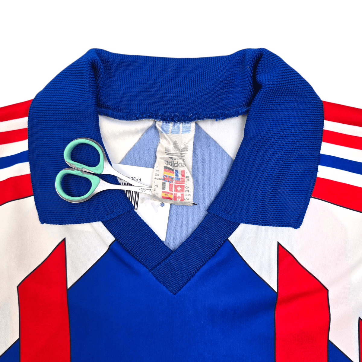 1990/92 France Home Football Shirt (L) Adidas - Football Finery - FF305260