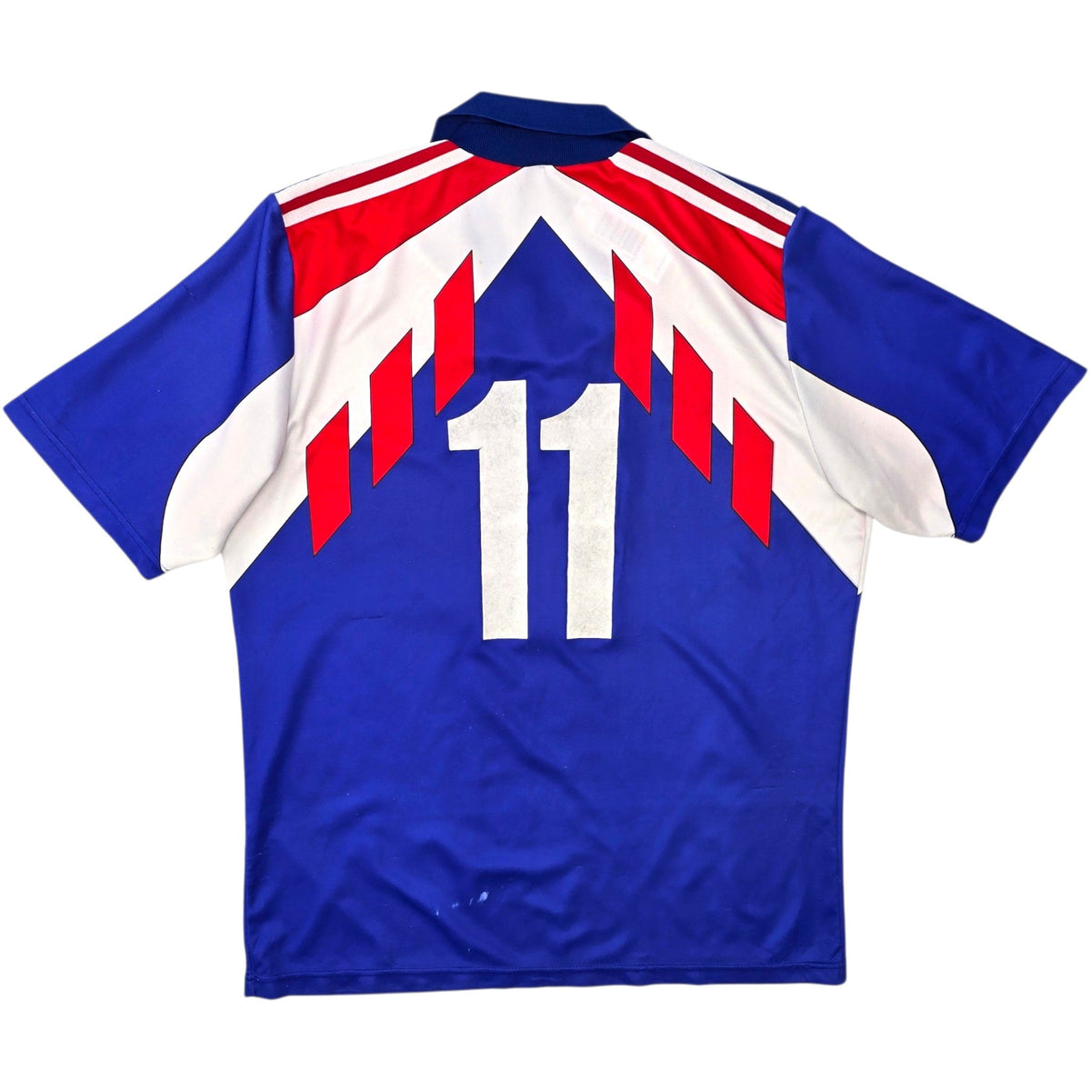 1990/92 France Home Football Shirt (XL) Adidas #11 - Football Finery - FF308068