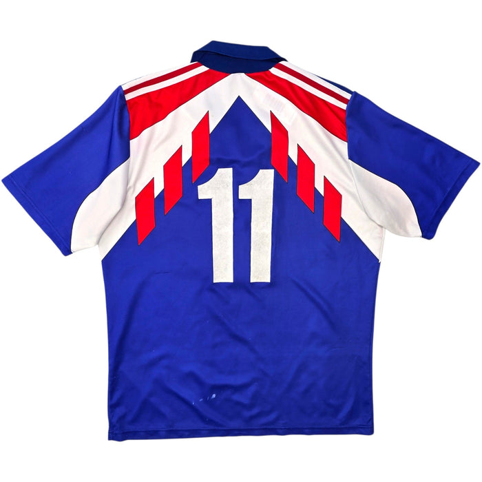 1990/92 France Home Football Shirt (XL) Adidas #11 - Football Finery - FF308068