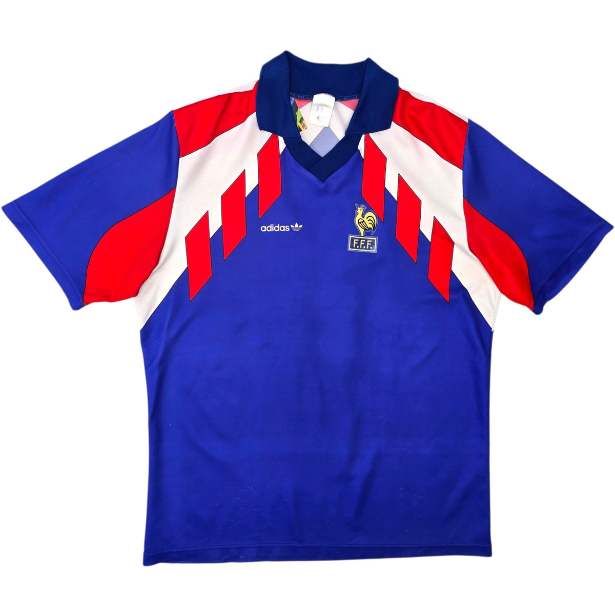 1990/92 France Home Football Shirt (XL) Adidas #11 - Football Finery - FF308068