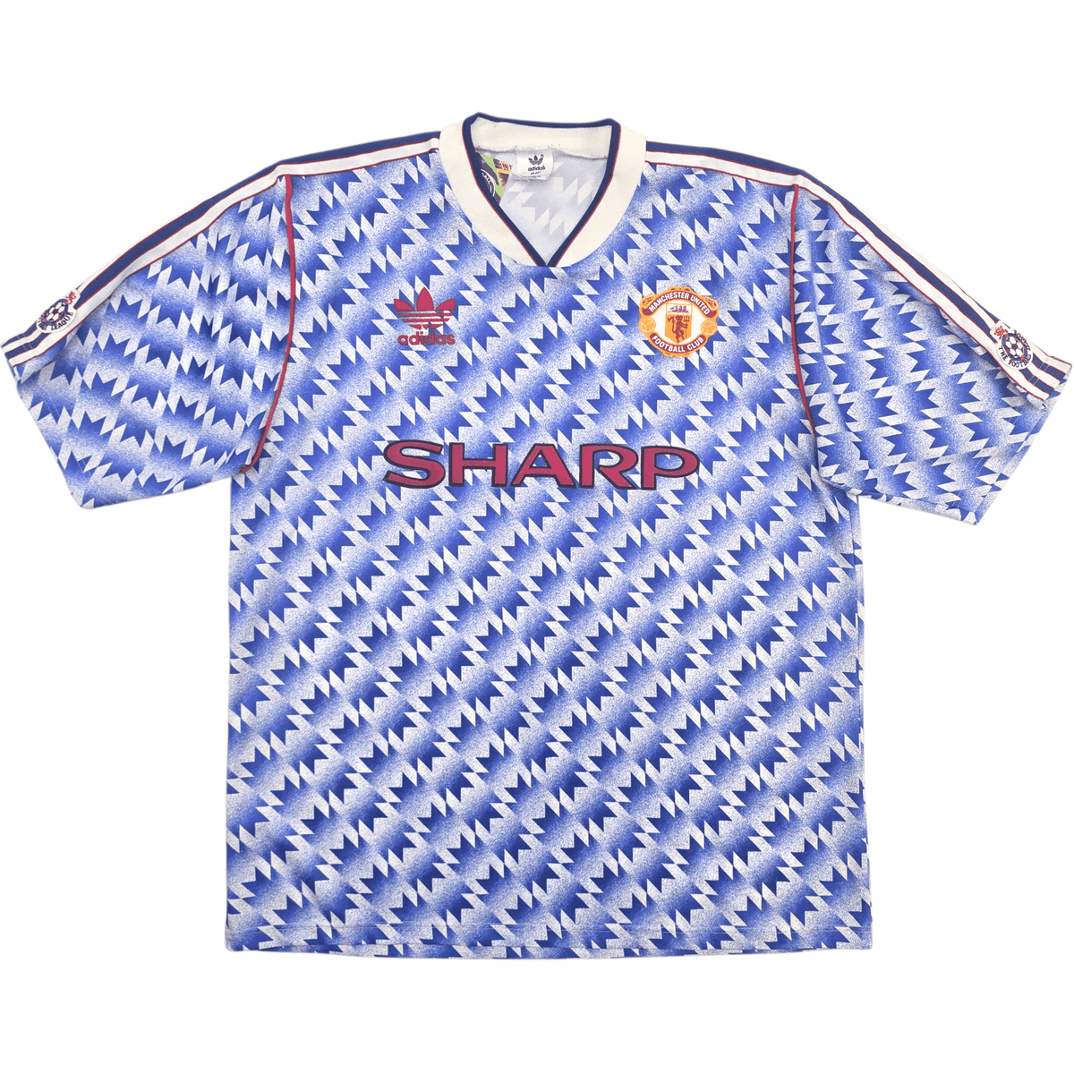 1990/92 Manchester United Away Football Shirt (L) Adidas - Football Finery - FF305082