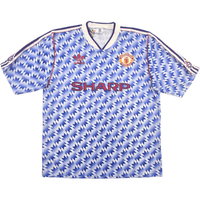 1990/92 Manchester United Away Football Shirt (L) Adidas - Football Finery - FF305082