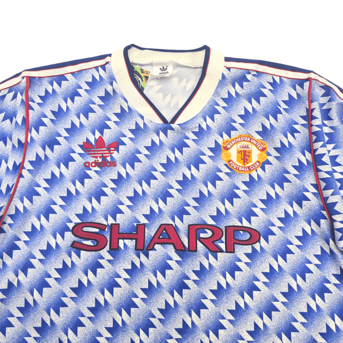 1990/92 Manchester United Away Football Shirt (L) Adidas - Football Finery - FF305082