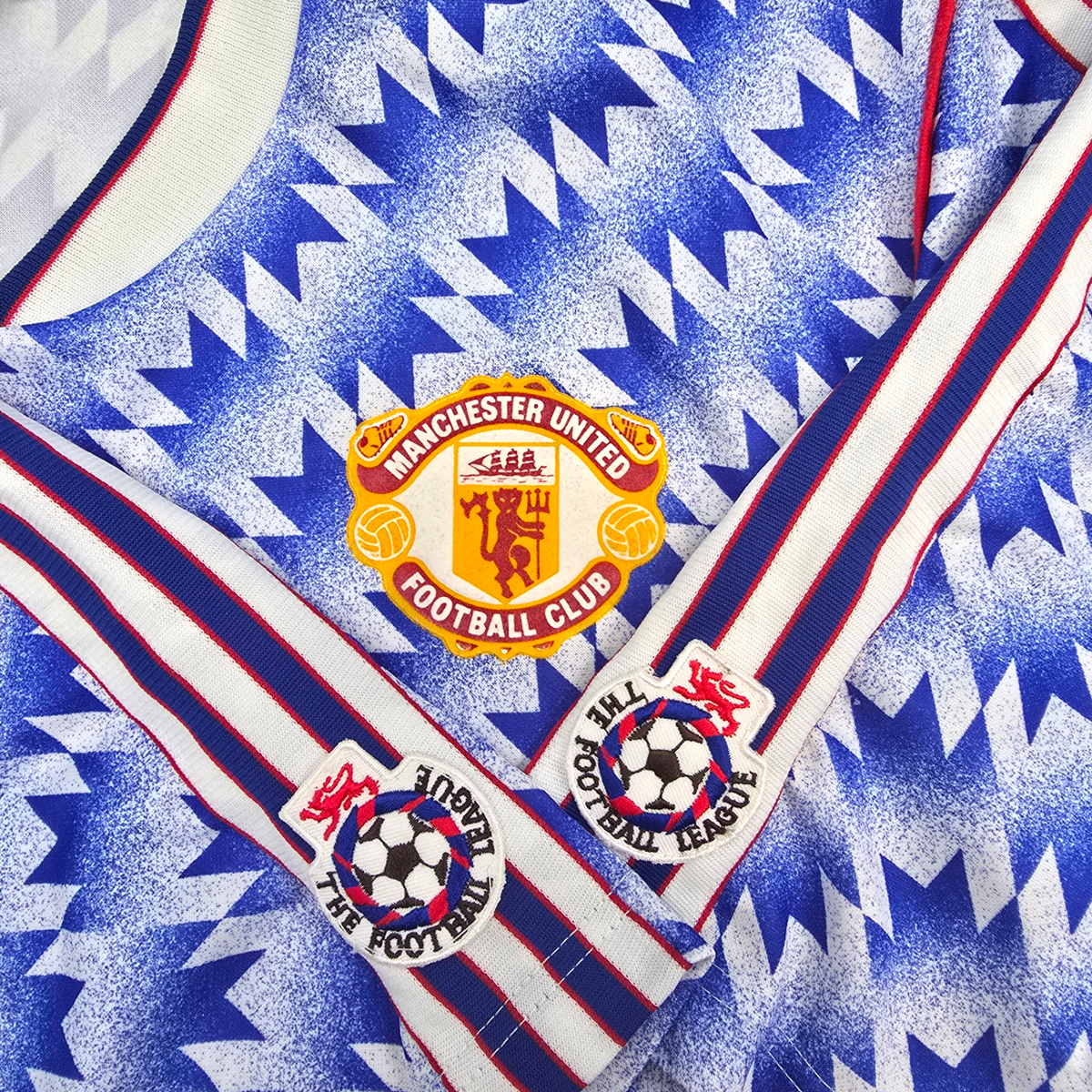 1990/92 Manchester United Away Football Shirt (L) Adidas - Football Finery - FF305082